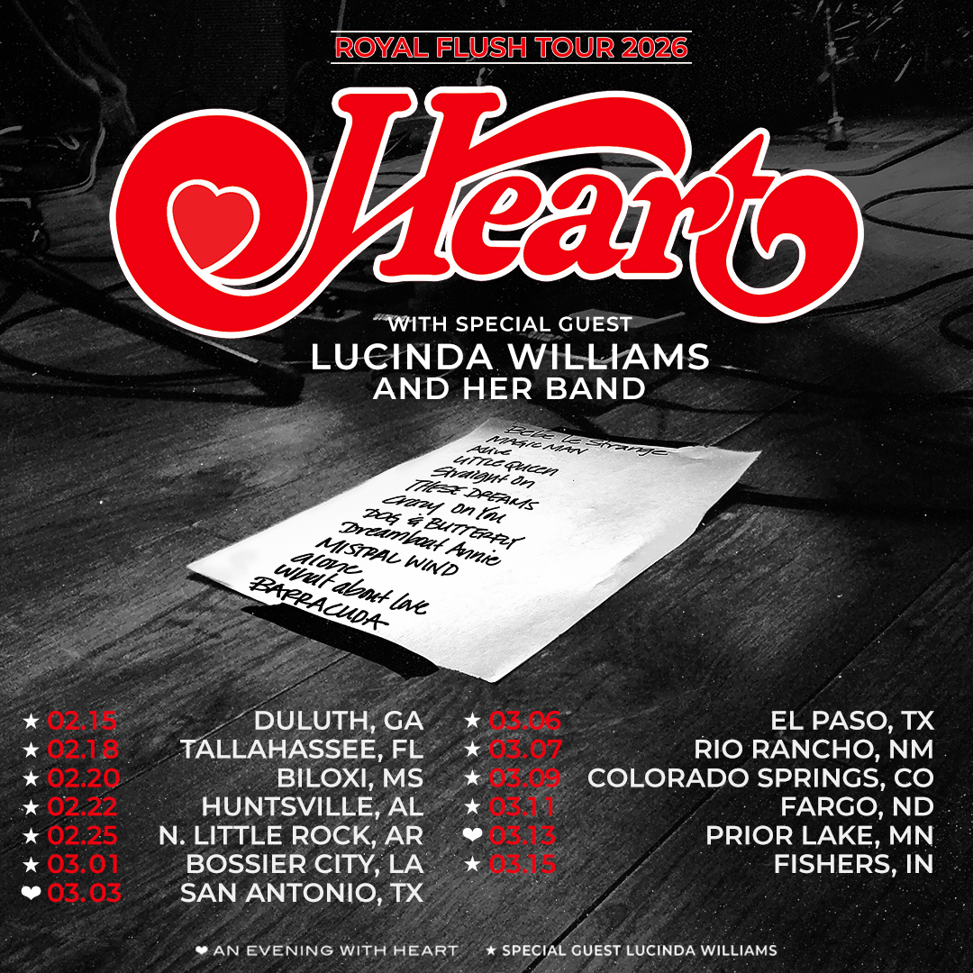 Heart Royal Flush Tour Tour Poster 2026